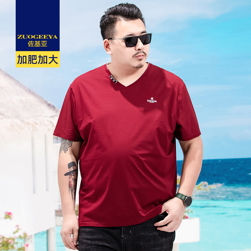 เสื้อยืดผู้ชายอ้วน XL-8XL น้ำหนักผู้สวม 60-150 กิโลกรัม