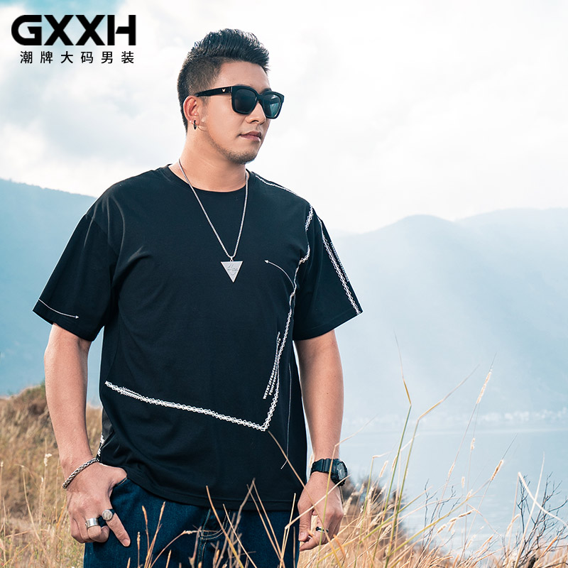 เสื้อยืดผู้ชายอ้วน S-5XL(อกเสื้อ39-51นิ้ว)