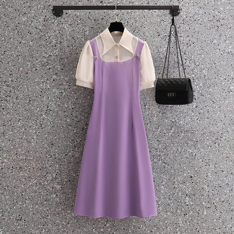 เดรสคนอ้วน เดรสสาวอวบ ชุดเดรสคนอ้วนวัยรุ่น BY PLUS SIZE Girl