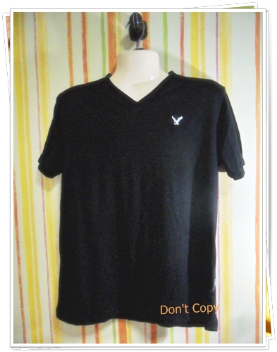 เสื้อยืด American eagle เนื้อนุ่ม สีดำ A005