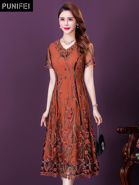 เดรสวัยผู้ใหญ่40-60ปี เดรสคุณแม่ ชุดเดรสทำงานวัยผู้ใหญ่ แบรนด์ MAMA DRESS