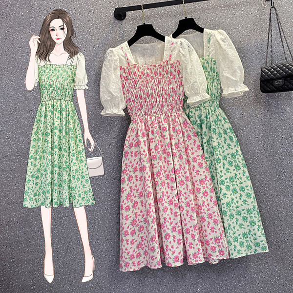 เดรสคนอ้วน เดรสสาวอวบ ชุดเดรสคนอ้วนวัยรุ่น BY PLUS SIZE Girl