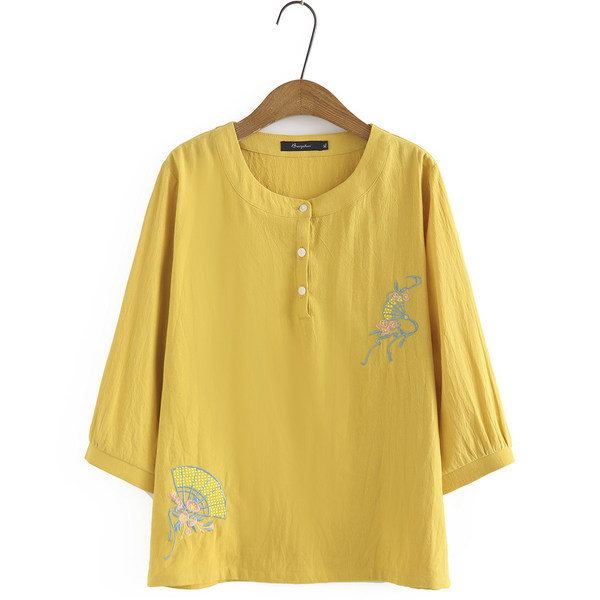 เสื้อลินินสไตล์ผู้ใหญ่ เสื้อคุณแม่ เสื้อผู้ใหญ่ แบรนด์ LININ