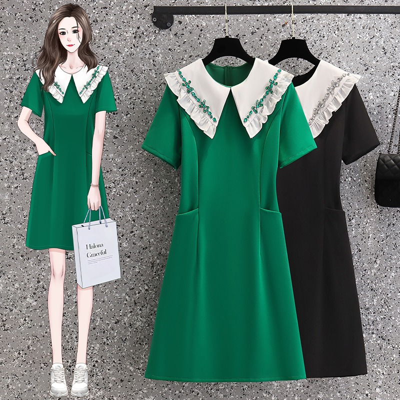 เดรสสาวอวบ มีไซส์ L-4XLอกเสื้อ 38-47 นิ้ว ใส่ได้ทั้งสาวหุ่นดีน่ารักจนถึงสาวอวบพลัสไซส์ จัดส่งฟรี! ทักแชทสั่งซื้อ
