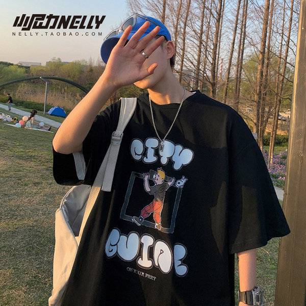 เสื้อยืดคอกลม ผู้ชาย เสื้อยืดผู้ชายเกาหลี เสื้อยืดเกาหลี แบรนด์ NELLY
