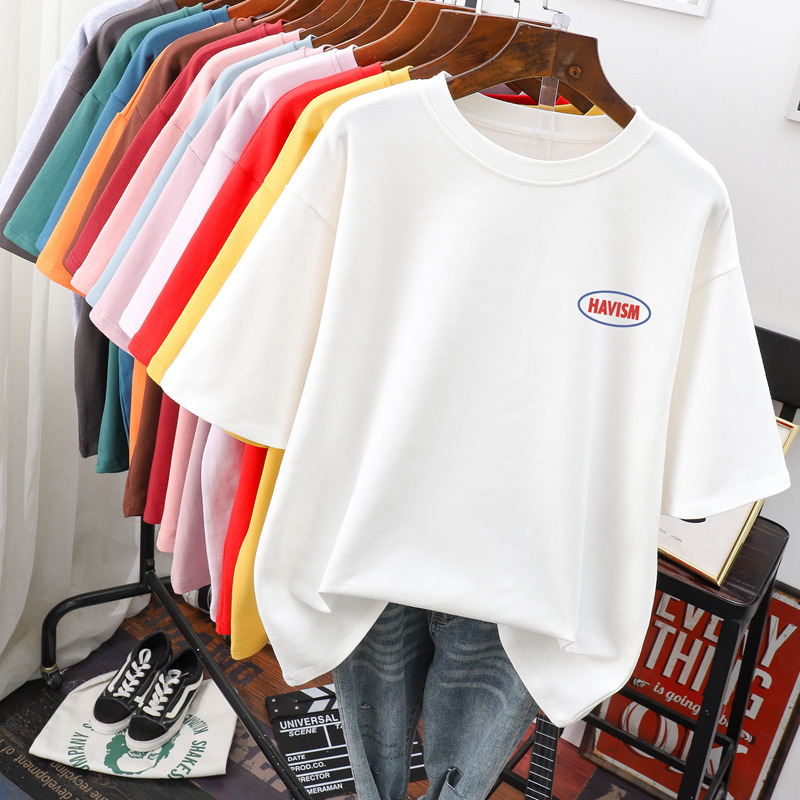 เสื้อยืดคอตตอน สกรีนลายน่ารัก มีหลากหลายสี ส่งฟรีทั่วไทย BY JIMIAO