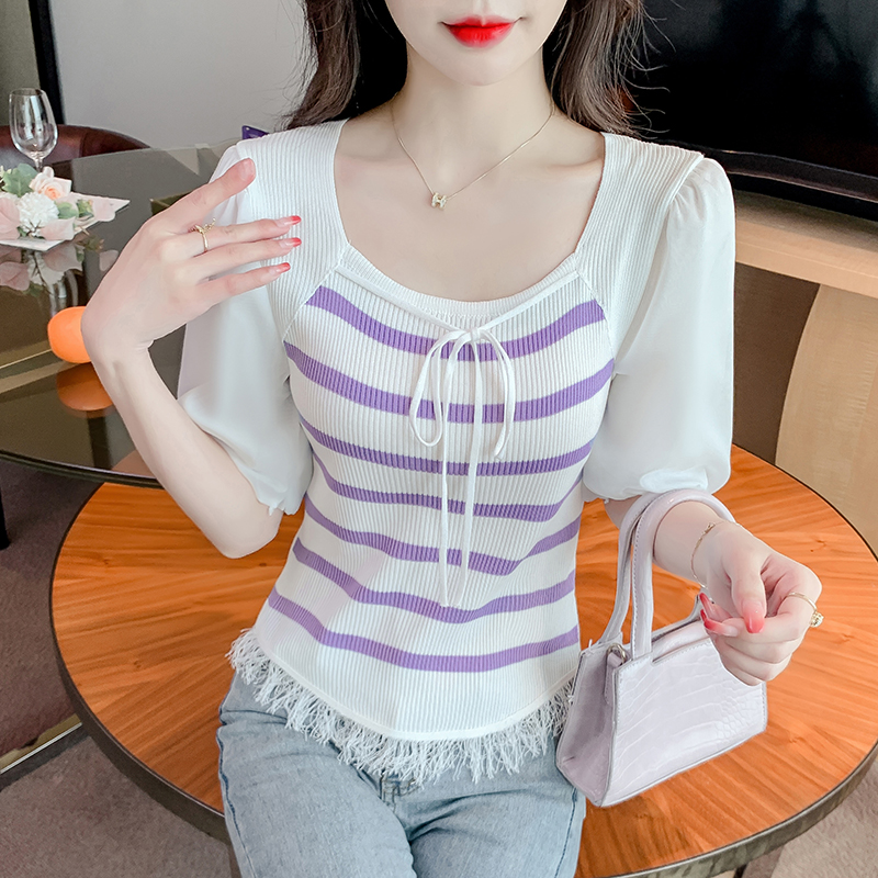 เสื้อผ้าวัยรุ่นเกาหลี เสื้อยืดวัยรุ่นผู้หญิง มีขนาด S M L XL