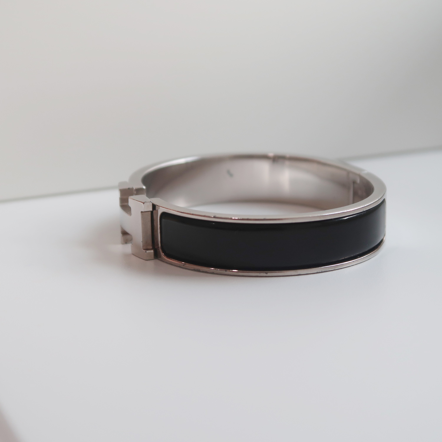 Hermes Black Clic Clac H Bracelet