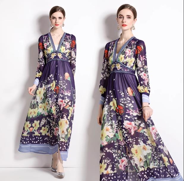 ชุดเดรสยาวสวยๆ ชุดเดรสยาวใส่สบาย ใส่ทำงาน