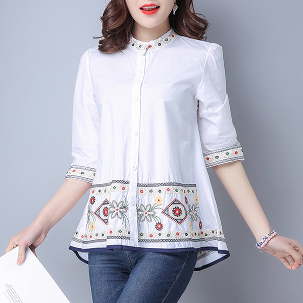 แบบเสื้อสวยๆ เสื้อผ้าฝ้ายลินิน เสื้อเชิ้ตผ้าลินิน