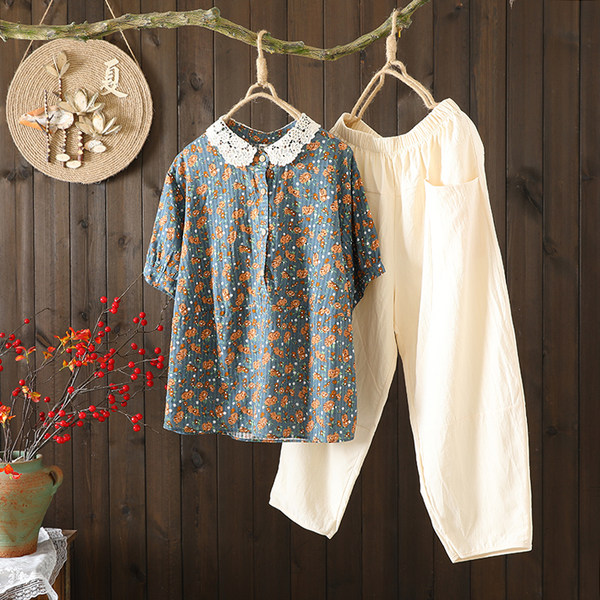 เสื้อลินิน เสื้อผ้าฝ้ายลินิน เสื้อเชิ้ตผ้าลินิน