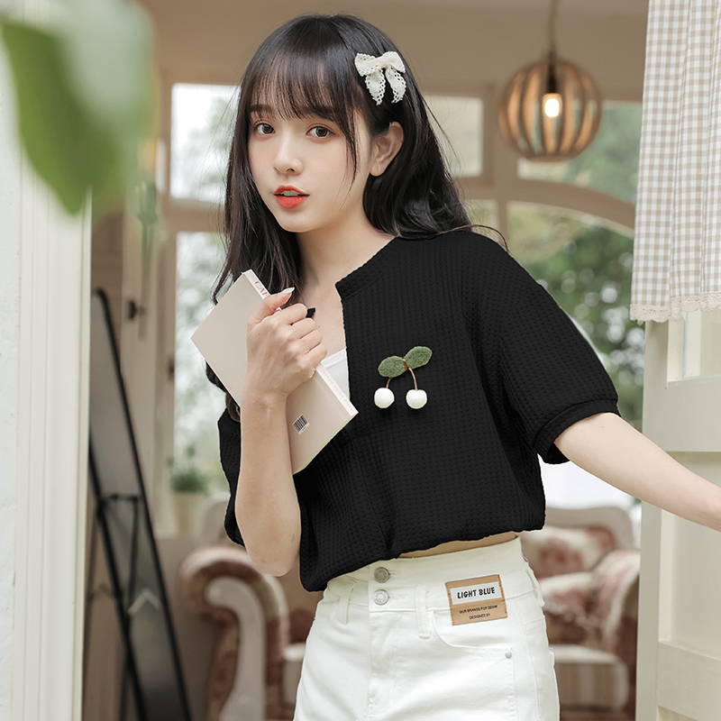 เสื้อผ้าวัยรุ่นเกาหลี เสื้อยืดวัยรุ่นผู้หญิง มีขนาด S M L XL