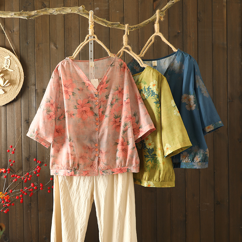 เสื้อลินิน เสื้อผ้าฝ้ายลินิน เสื้อเชิ้ตผ้าลินิน