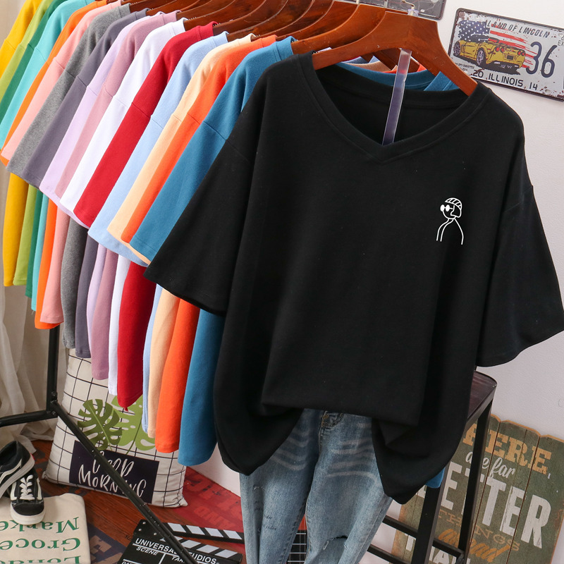 เสื้อยืดคอตตอน สกรีนลายน่ารัก มีหลากหลายสี ส่งฟรีทั่วไทย BY JIMIAO