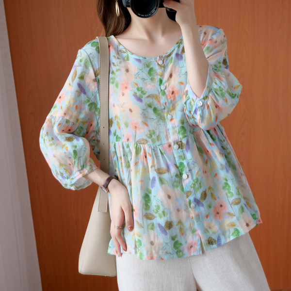 เสื้อลินิน แบบเสื้อสวยๆ เสื้อผ้าฝ้ายลินิน เสื้อเชิ้ตผ้าลินิน BY LININ