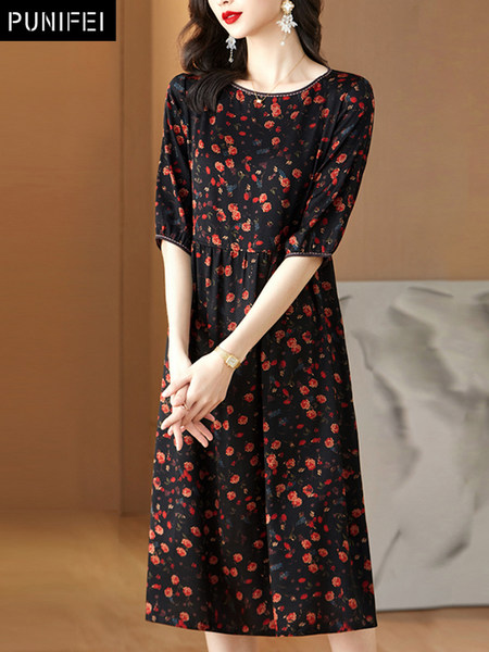 เดรสวัยผู้ใหญ่40-60ปี เดรสคุณแม่ ชุดเดรสทำงานวัยผู้ใหญ่ แบรนด์ MAMA DRESS