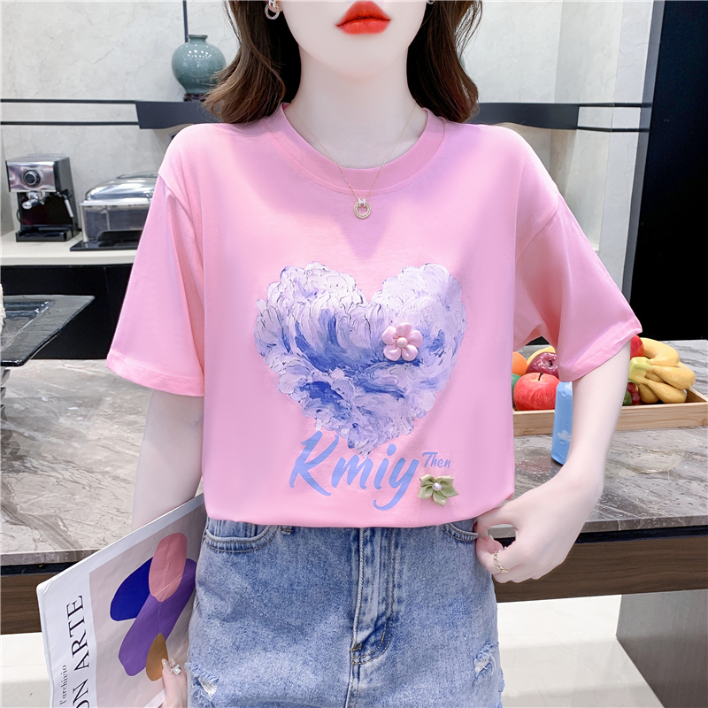 เสื้อผ้าวัยรุ่นเกาหลี เสื้อยืดวัยรุ่นผู้หญิง มีขนาด S M L XL