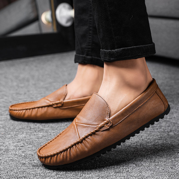 รองเท้าหนังผู้ชาย มีไซส์39-44 รองเท้าโลฟเฟอร์ชาย Slip-On Shoes