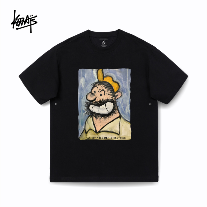 เสื้อยืดผู้ชายอ้วน S-6XL น้ำหนักผู้สวม 50-135 กิโลกรัม