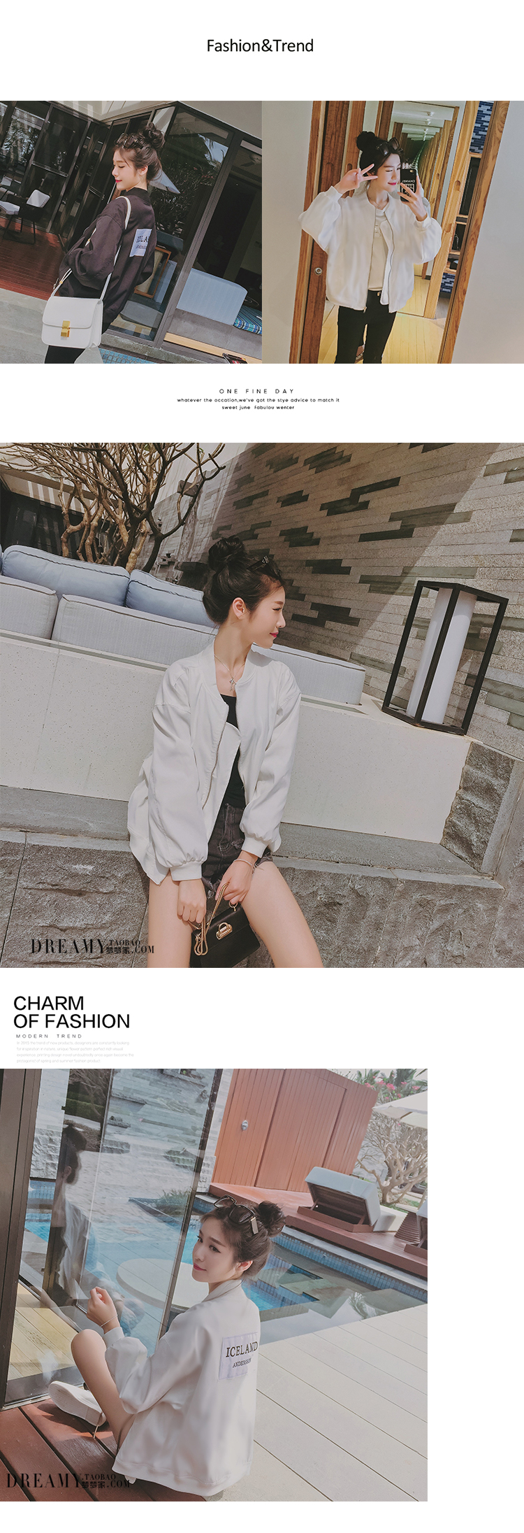 เสื้อคลุมเบสบอล เนื้อด้าน ไม่หนา ผ้ากันลมได้ดี แต่งลายด้านหลัง พร้อมส่ง