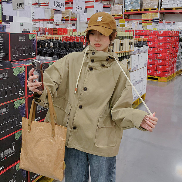 เสื้อโค้ท เสื้อโค้ทกันหนาว เสื้อโค้ทใส่เที่ยวต่างประเทศ ยี่ห้อ: Qianziqian