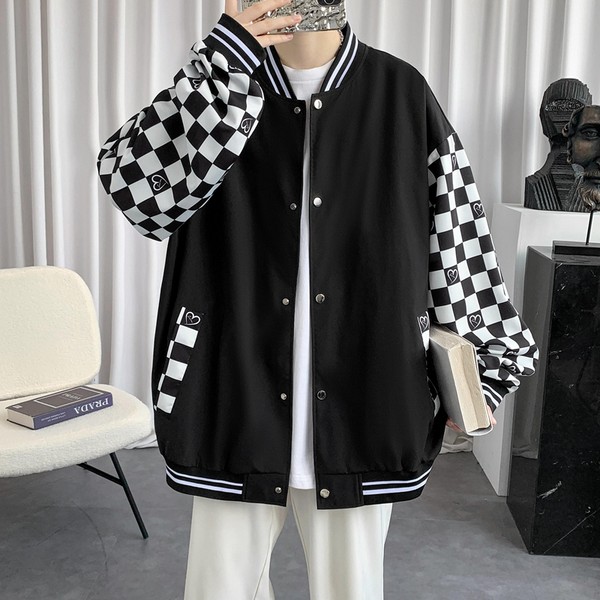 เสื้อแจ็คเก็ตเบสบอล เสื้อคลุม เสื้อแขนยาวสไตล์เกาหลี