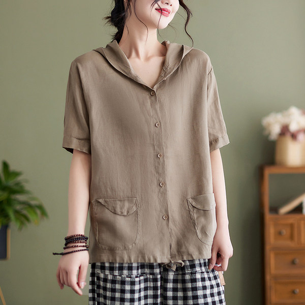 เสื้อลินิน แบบเสื้อสวยๆ เสื้อผ้าฝ้ายลินิน เสื้อเชิ้ตผ้าลินิน BY LININ