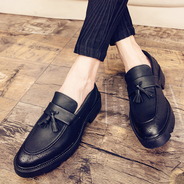 รองเท้าหนังผู้ชาย มีไซส์39-44 รองเท้าโลฟเฟอร์ชาย Slip-On Shoes