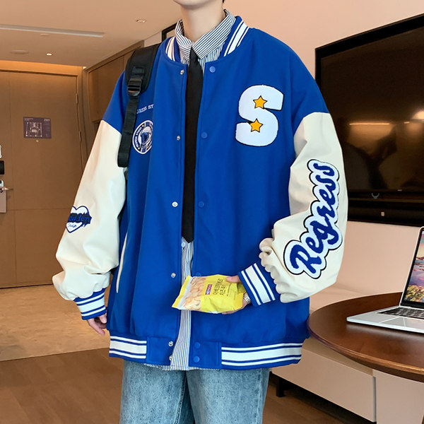 เสื้อแจ็คเก็ตเบสบอล เสื้อคลุม เสื้อแขนยาวสไตล์เกาหลี