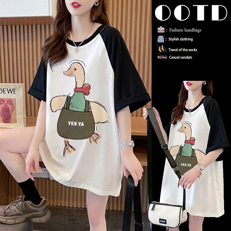 เสื้อยืดคนอ้วนแบบโอเวอร์ไซส์แบบ ulzzang fashion สนใจทักแชท