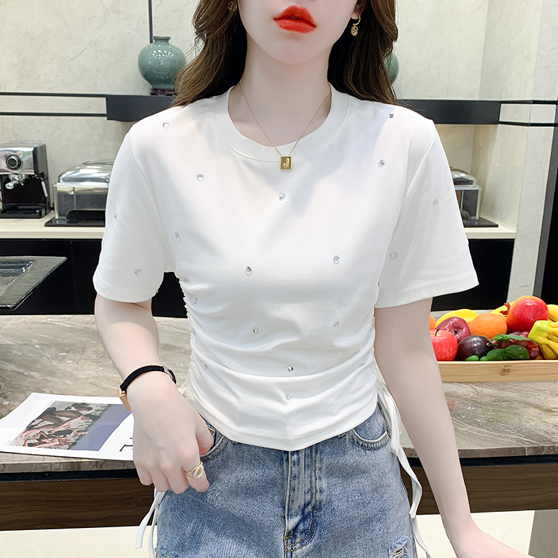 เสื้อผ้าวัยรุ่นเกาหลี เสื้อยืดวัยรุ่นผู้หญิง มีขนาด S M L XL
