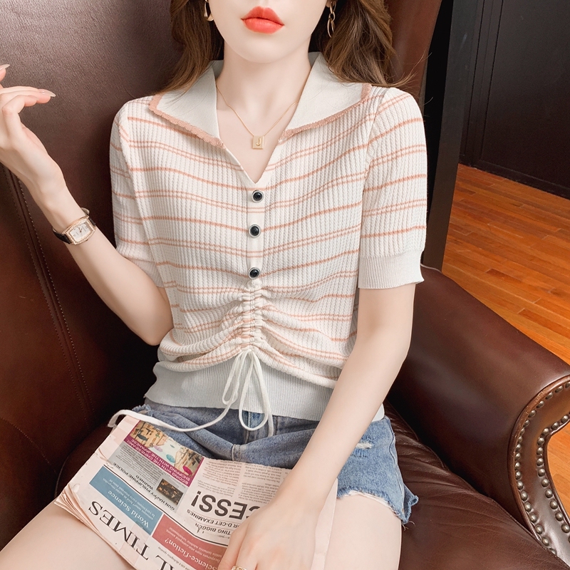 เสื้อผ้าวัยรุ่นเกาหลี เสื้อยืดวัยรุ่นผู้หญิง มีขนาด S M L XL
