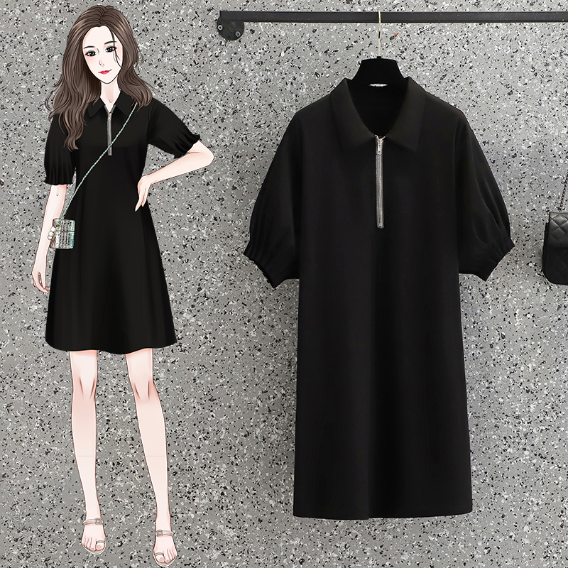 เดรสแขนสั้น มีไซส์ L-4XLอก 38-47 นิ้ว ใส่ได้ทั้งสาวหุ่นดีน่ารักจนถึงสาวอวบพลัสไซส์