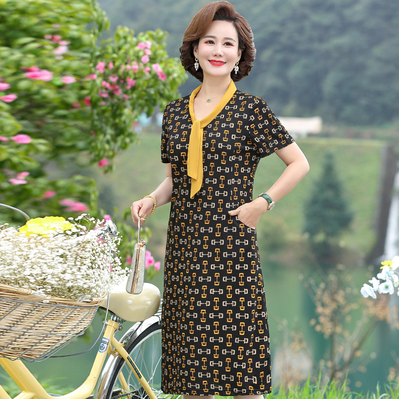 เดรสวัยผู้ใหญ่40-60ปี เดรสคุณแม่ ชุดเดรสทำงานวัยผู้ใหญ่ แบรนด์ MAMA DRESS