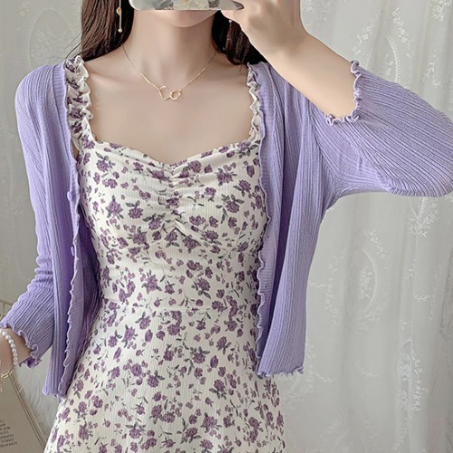 เดรสลูกไม้ เดรสชีฟองสวยๆ แขนสั้น By Meiyi women's clothing