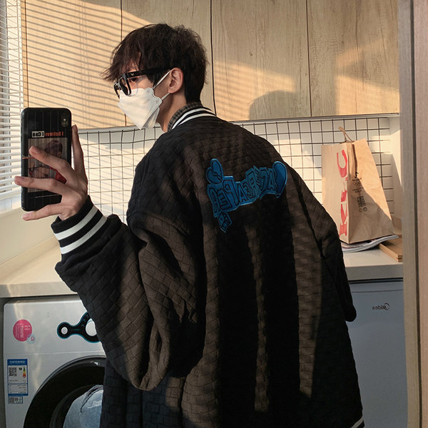 เสื้อแจ็คเก็ตเบสบอล เสื้อคลุม เสื้อแขนยาวสไตล์เกาหลี