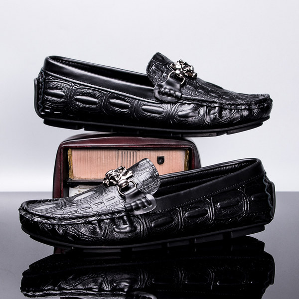 รองเท้าหนังผู้ชาย มีไซส์39-44 รองเท้าโลฟเฟอร์ชาย Slip-On Shoes