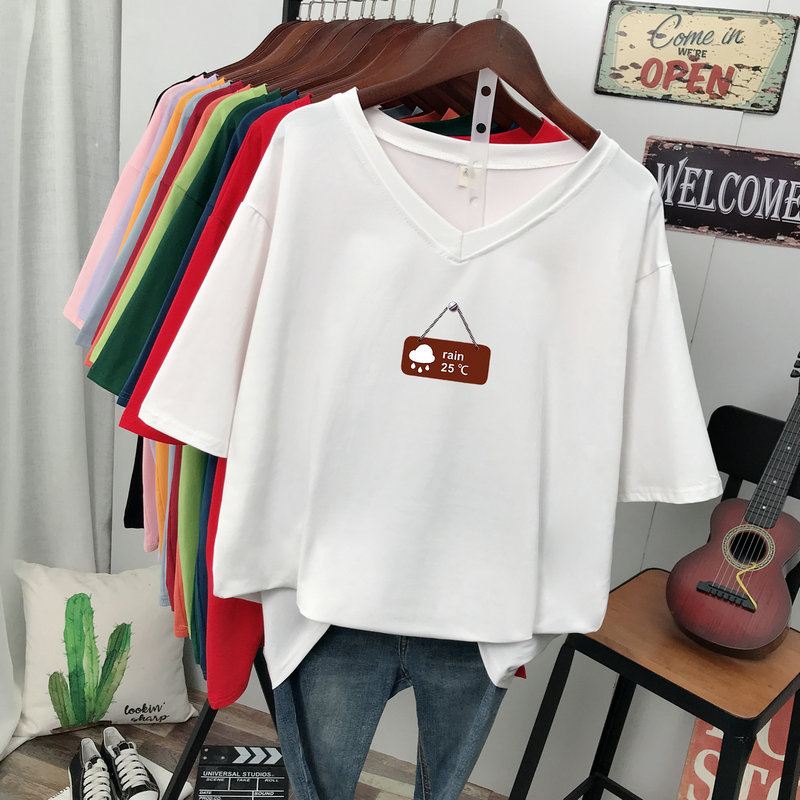 เสื้อยืดคอตตอน สกรีนลายน่ารัก มีหลากหลายสี ส่งฟรีทั่วไทย BY JIMIAO