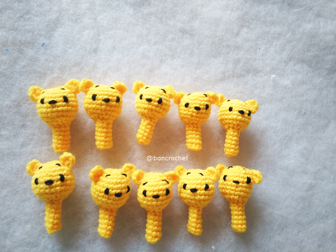 ที่ครอบหัวดินสอ ตุ๊กตาหมีพูห์ (pencil cover) ชมพู 2 นิ้ว