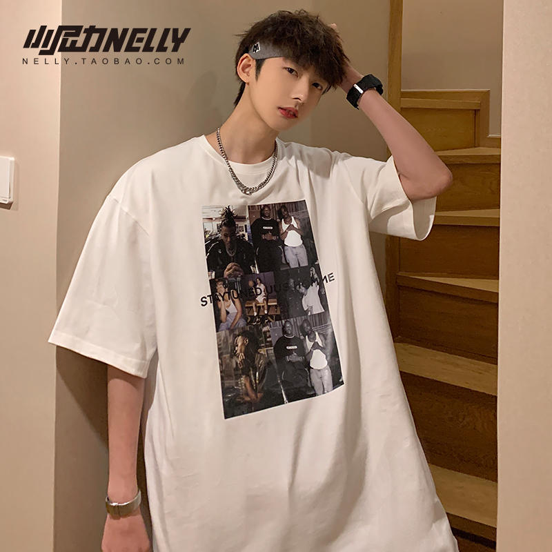 เสื้อยืดคอกลม ผู้ชาย เสื้อยืดผู้ชายเกาหลี เสื้อยืดเกาหลี แบรนด์ NELLY