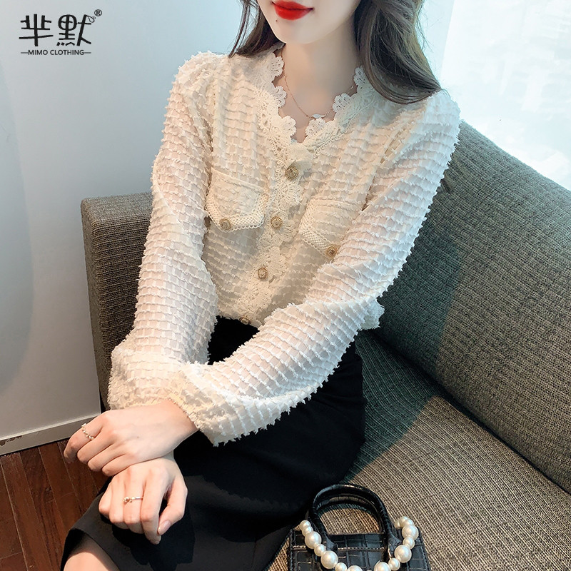 เสื้อลูกไม้ เสื้อเชิ้ตแขนยาว