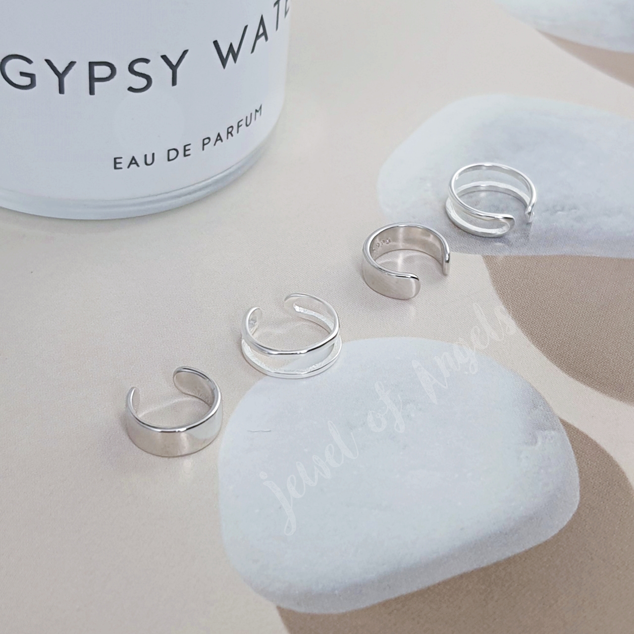 ต่างหูหนีบ Ear Cuff รุ่น Force เงินแท้S925 ต่างหูคลิปหนีบแฉก 2แบบ สีเงิน Silver925