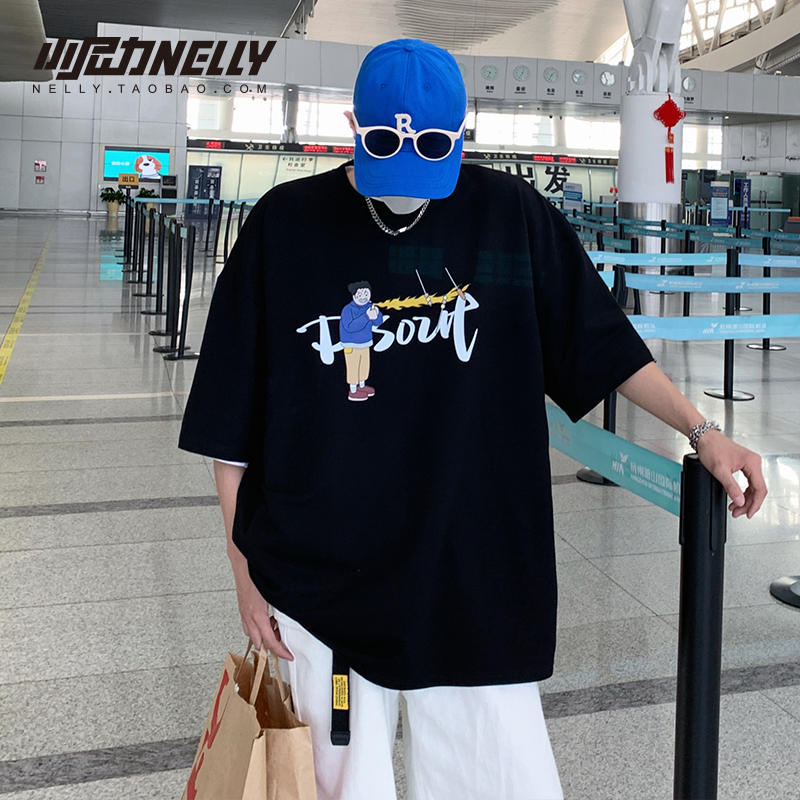 เสื้อยืดคอกลม ผู้ชาย เสื้อยืดผู้ชายเกาหลี เสื้อยืดเกาหลี แบรนด์ NELLY