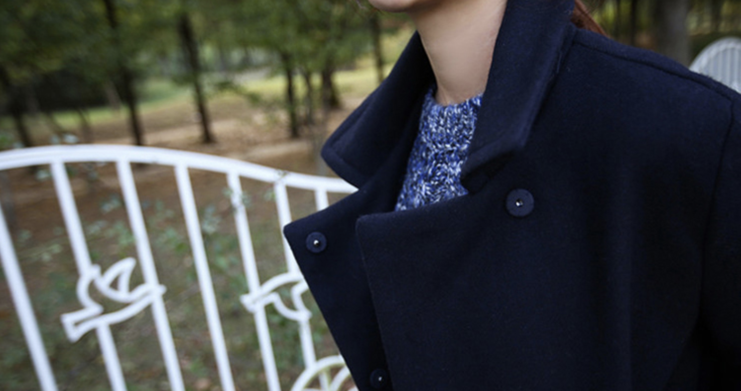 เสื้อโค้ทกันหนาว ทรงสวย ใส่ได้หลายแบบ ผ้าดีบุซับในกันลม พร้อมส่ง กรมท่า