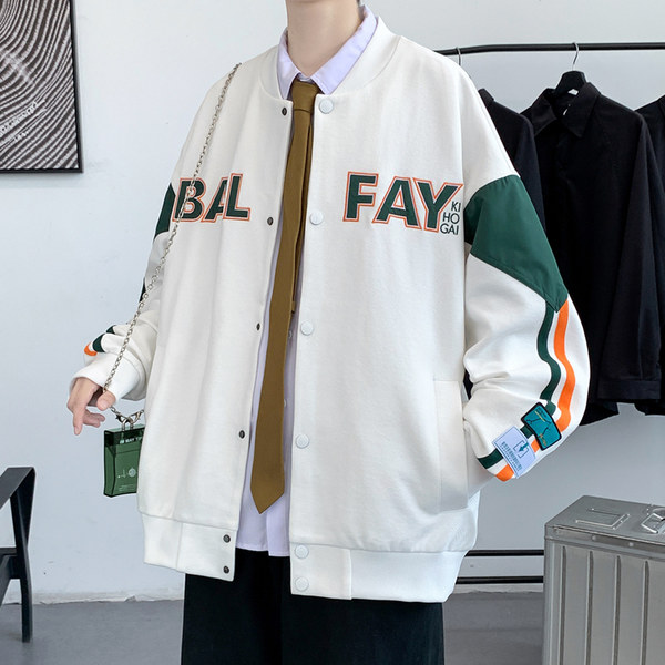 เสื้อแจ็คเก็ตเบสบอล เสื้อคลุม เสื้อแขนยาวสไตล์เกาหลี