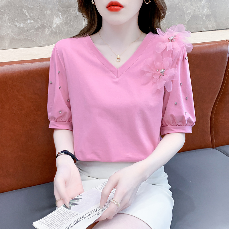 เสื้อผ้าวัยรุ่นเกาหลี เสื้อยืดวัยรุ่นผู้หญิง มีขนาด S M L XL