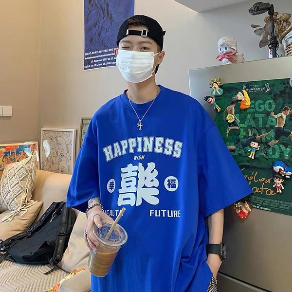 เสื้อยืดผู้ชายอ้วน S-5XL(อกเสื้อ39-51นิ้ว)