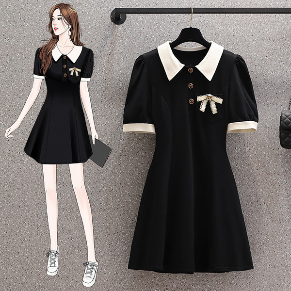 เดรสคนอ้วน เดรสสาวอวบ ชุดเดรสคนอ้วนวัยรุ่น BY PLUS SIZE Girl
