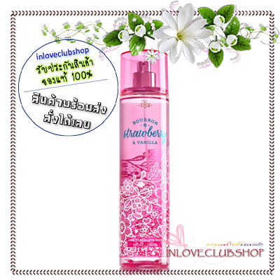 Bath & Body Works / Fragrance Mist 236 ml. (Bourbon Strawberry & Vanilla) *Limited Edition