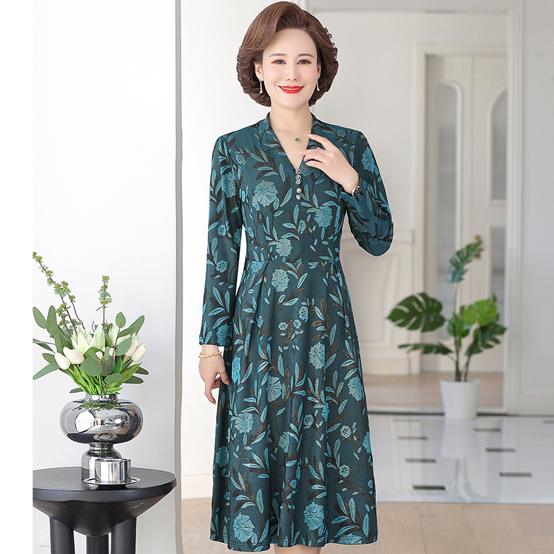 เดรสวัยผู้ใหญ่40-60ปี เดรสคุณแม่ ชุดเดรสทำงานวัยผู้ใหญ่ แบรนด์ MAMA DRESS